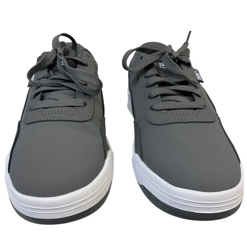 PUMA Mens Size 11 Gray Faux Leather SoftFoam+ Lace Up Skate Sneaker Shoes - Picture 5 of 5